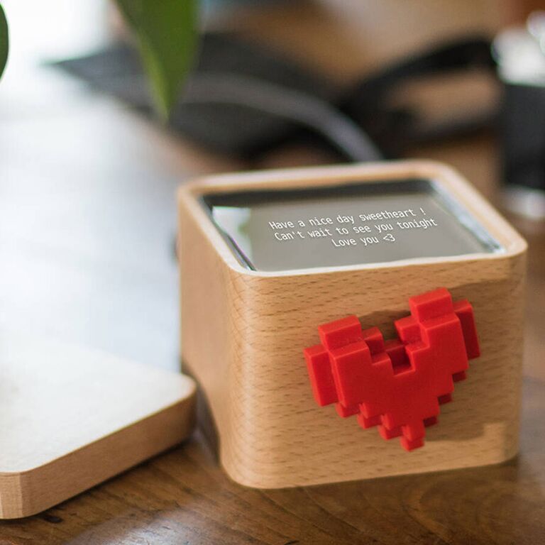 Uncommon Goods spinning heart messenger for creative anniversary gift for girlfriends