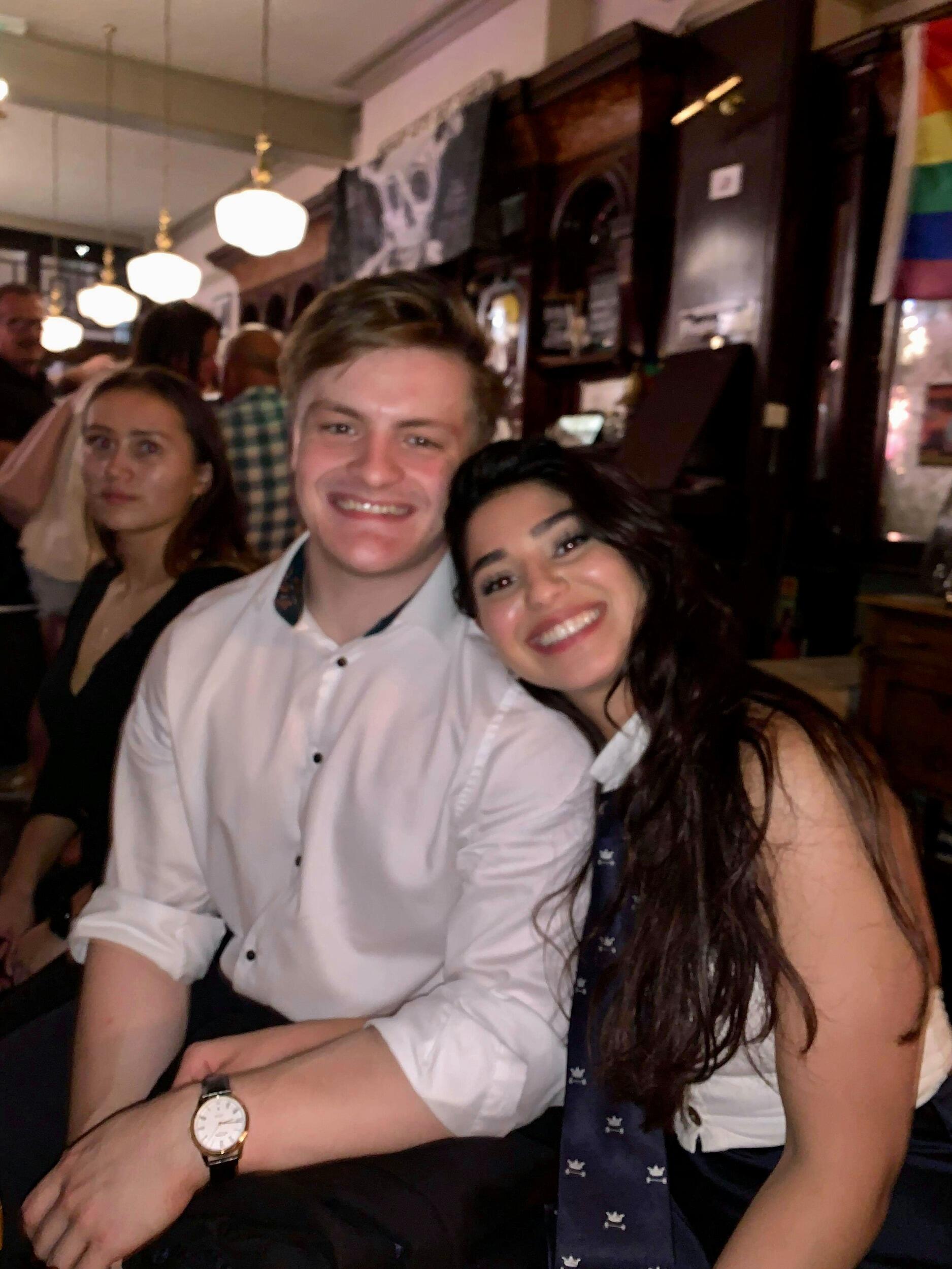 First outing as a couple! 