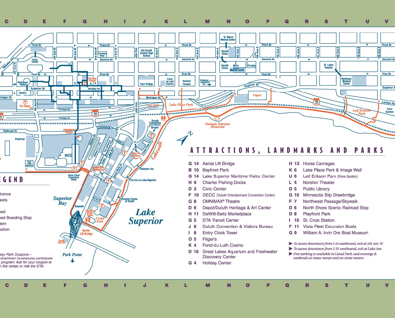 Picture of Map Of Downtown 