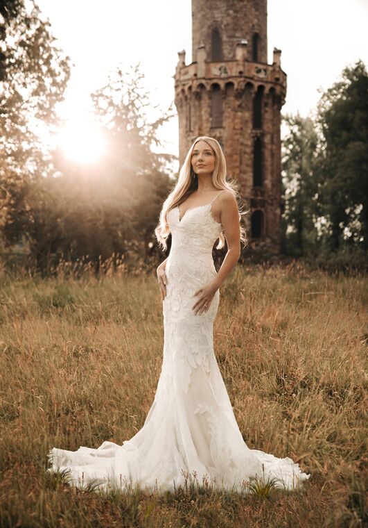 Disney Fairy Tale Weddings Rapunzel - DP406 Sheath Wedding Dress - 3
