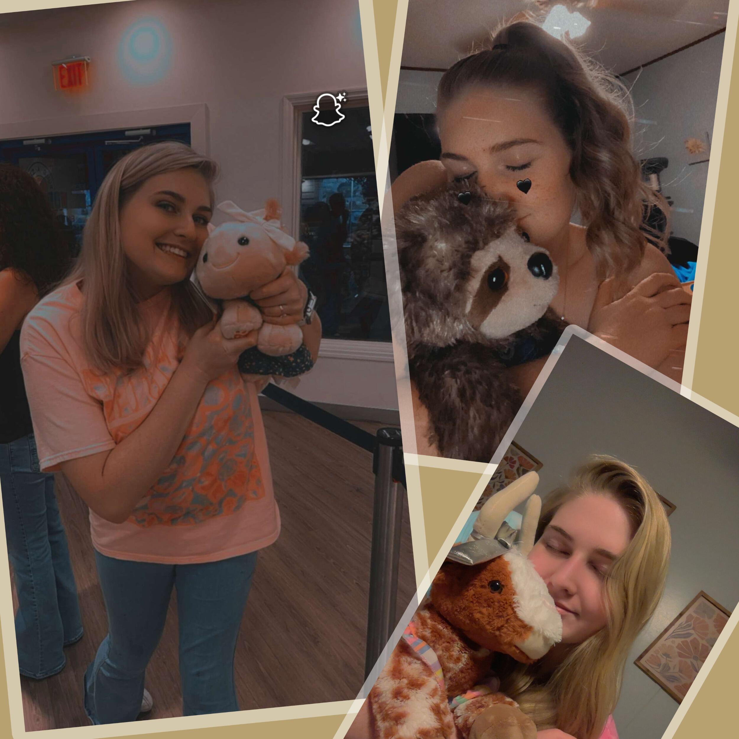On their first anniversary, they built a stuffed animal together at Build-A-Bear Workshop — a sweet, spontaneous moment that has become their yearly tradition. Each one marks another year of their story.