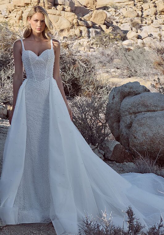 Calla Blanche 126125 Cristela Sheath Wedding Dress - 5