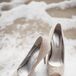 Neutral Glam Peep-Toe Heels