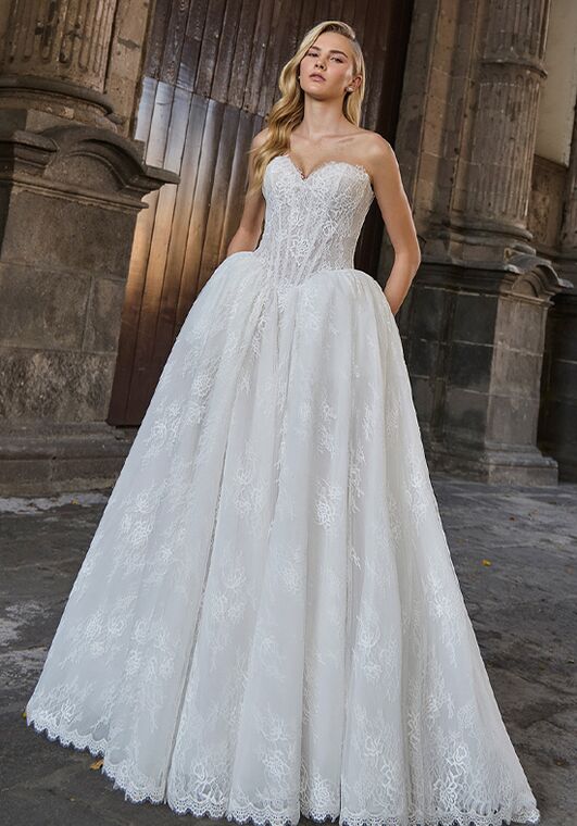 L'amour by Calla Blanche LA25247 Quielle Ball Gown Wedding Dress - 4