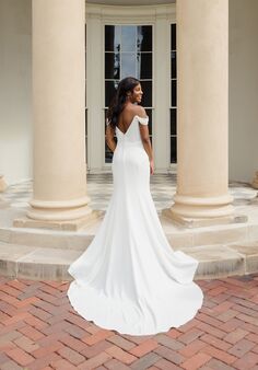 Essense of Australia D3457 Column Wedding Dress