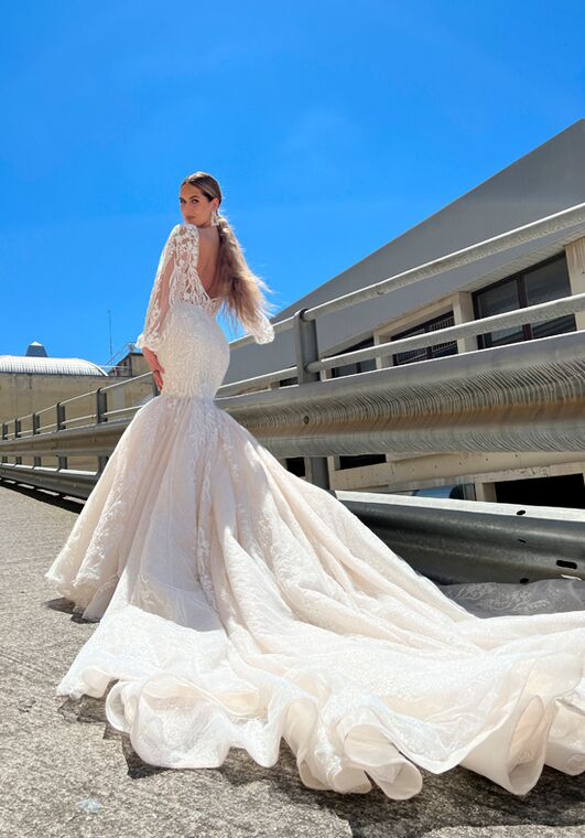 Demetrios AM17 Mermaid Wedding Dress - 3