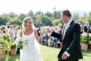 Ceremony Recessional Champagne Toast