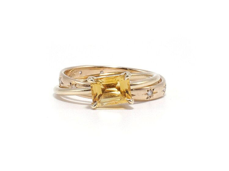 citrine engagement ring