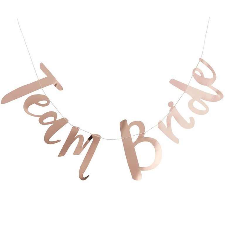 Team bride banner for a bachelorette party. 