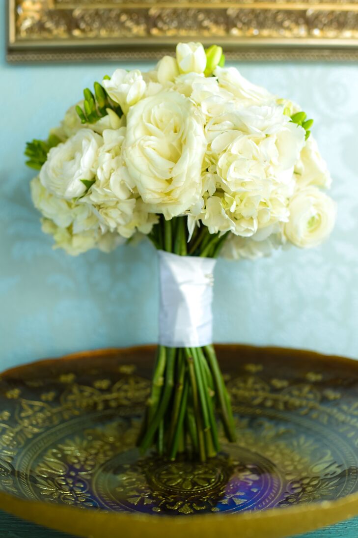 Ivory Rose, Ranunculus and Hydrangea Bridal Bouquet