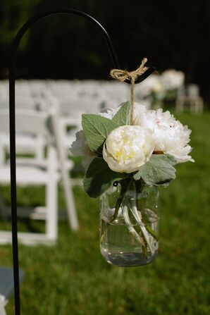 Mason Jar Aisle Marker