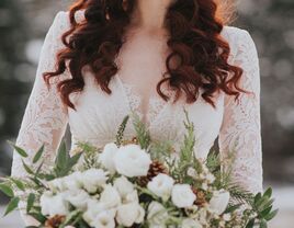 Loose waves with a sparkly headband