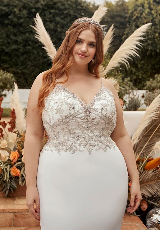 Beloved by Casablanca Bridal BL341 Memphis Sheath Wedding Dress - 6