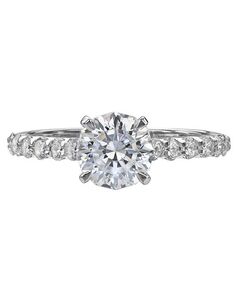Christopher Designs Round Cut Engagement Ring