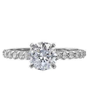 Christopher Designs Round Cut Engagement Ring