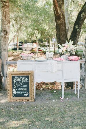 Vintage Petal Toss Display