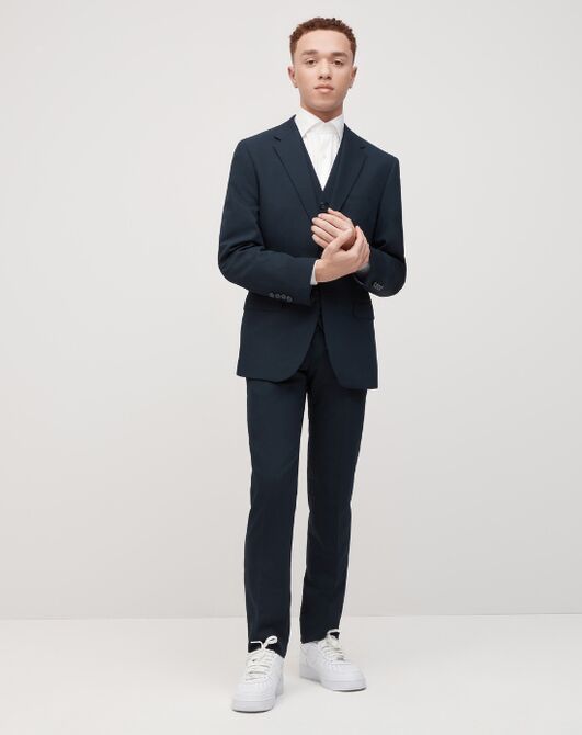 Suit Shop Men's Navy Suit Tuxedo - 6