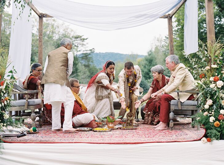 Traditional Indian Wedding Ceremony at The Clifton Inn in Charlottesville, Virginia