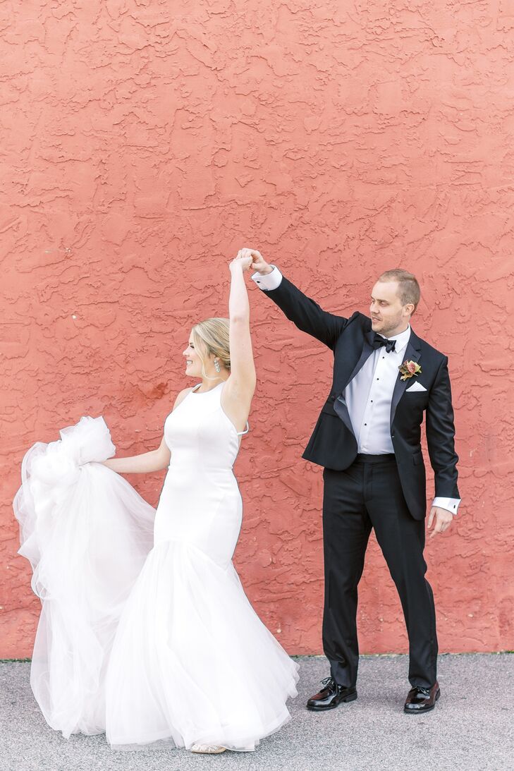 "I wanted my wedding to be fun and memorable... and that it was!" says Mandy of her and Colin's wedding at 701 Whaley in Columbia, South Carolina. Wit