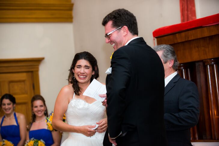 Bride and Groom Share Tears and Laughter During Their Vows