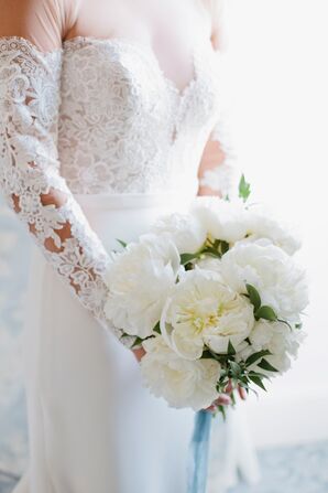 Formal White Peony Bouquet