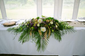 Ornate, Overgrown Garden-Inspired Head Table Decor