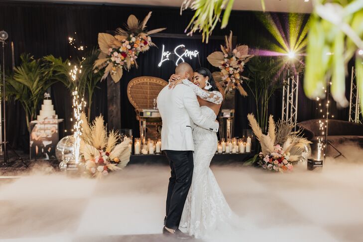 First Dance on Checkered Dance Floor