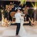 First Dance on Checkered Dance Floor