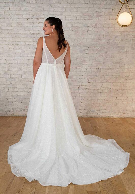 Stella York 7718 plus A-Line Wedding Dress - 2