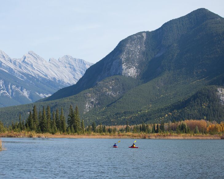 Vermillion Lakes Mountainside Wedding