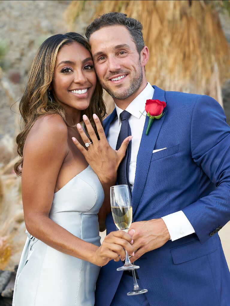 Tayshia Adams engagement ring and Zac Clark
