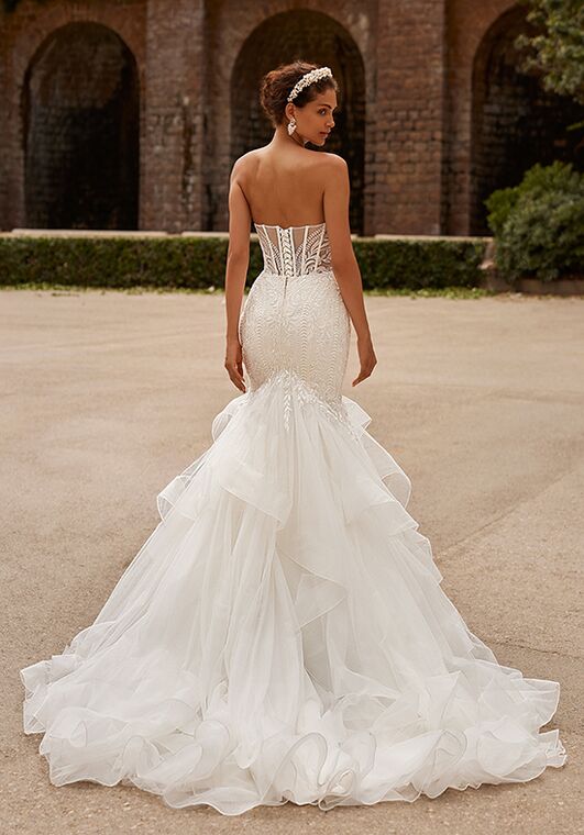 Moonlight Couture H1531 Mermaid Wedding Dress - 3