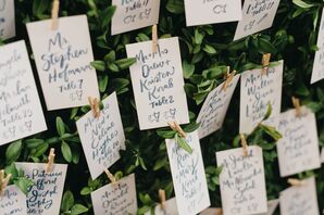 Calligraphed Escort Cards