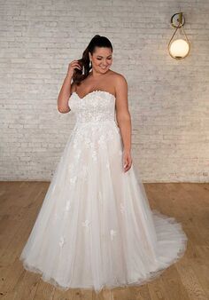 Stella York 7673 plus A-Line Wedding Dress