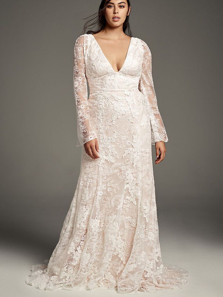 White by Vera Wang Bell plus-size wedding dress
