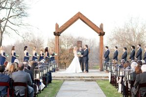 Ceremony at Rock Lake Ranch in College Station, Texas