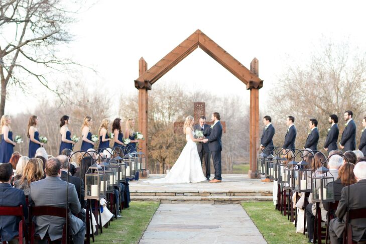 Ceremony at Rock Lake Ranch in College Station, Texas
