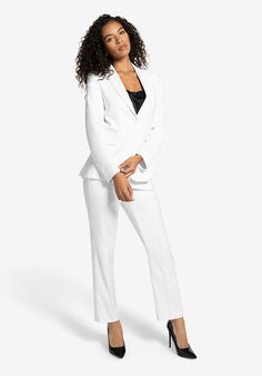Generation Tux Women's White Suit Pantsuits and Separates Wedding Dress