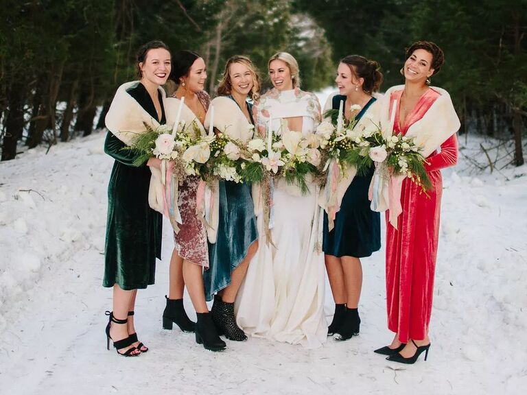 The 25 Best Winter Bridesmaid Dresses for the Cold Weather