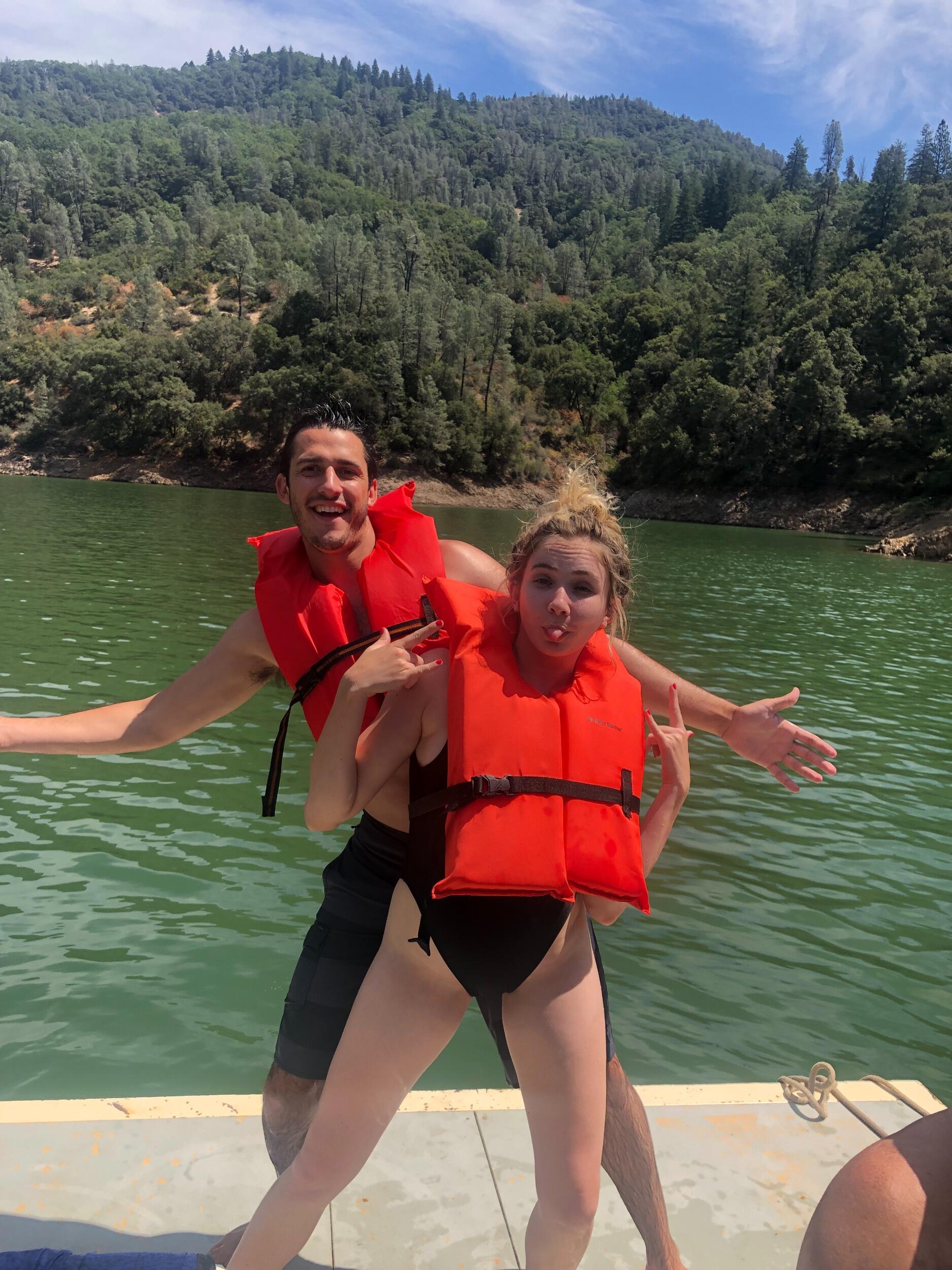 Having fun back at Lake Shasta.