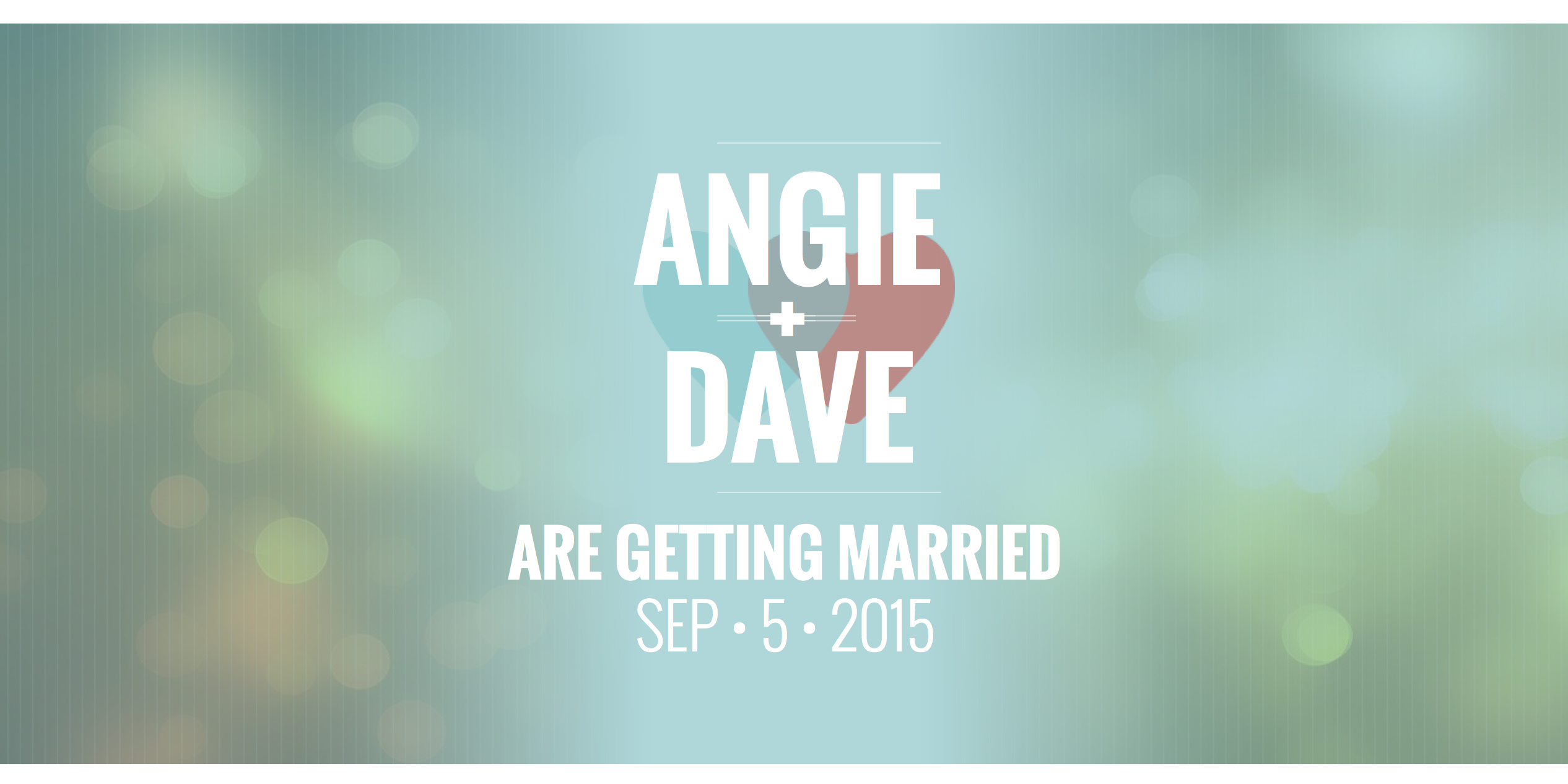 Angie & David Home Page Banner