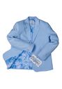 Little Tuxedos "Mason" Kids Sky Blue Suit (5-Piece Set) Flower Girl Dress and Ring Bearer Outfit - thumbnail - 7