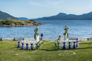 Plum and Green Waterfront Ceremony
