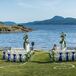 Plum and Green Waterfront Ceremony