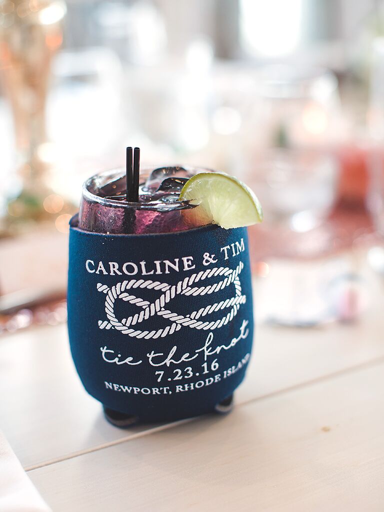 Koozie for an outdoor BBQ wedding
