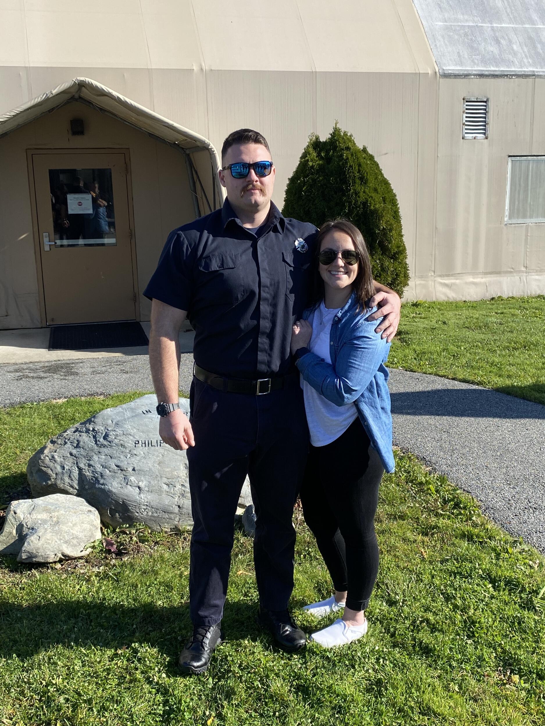 Steven graduates from the fire academy