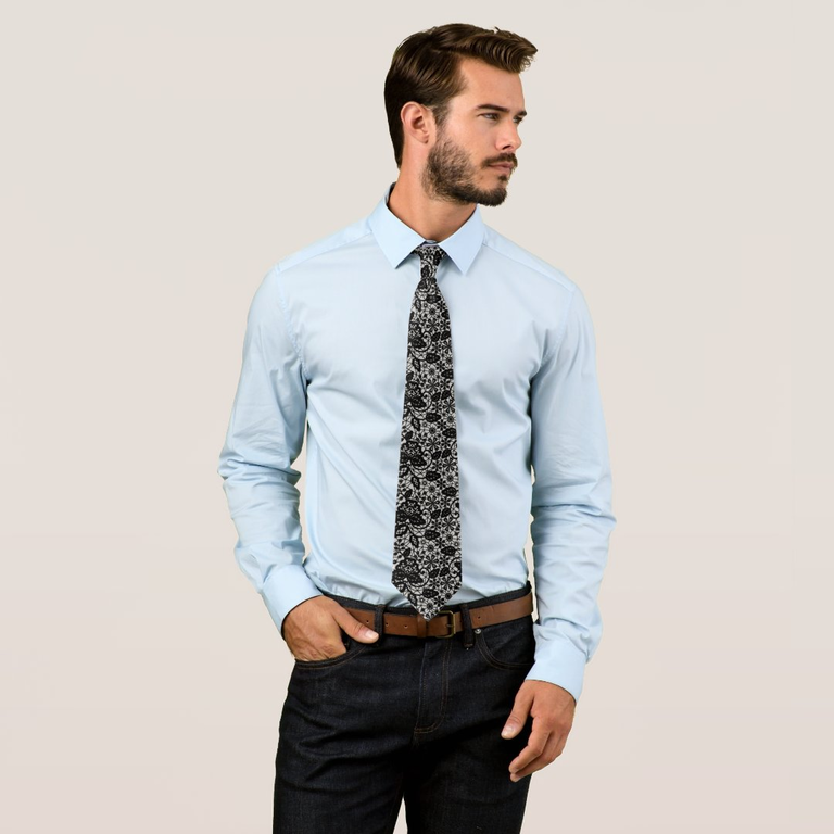 Lace Pattern Tie from Zazzle for your 13th wedding anniversary