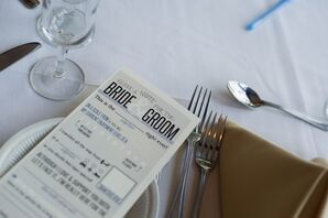 Note for the Bride & Groom Place Setting