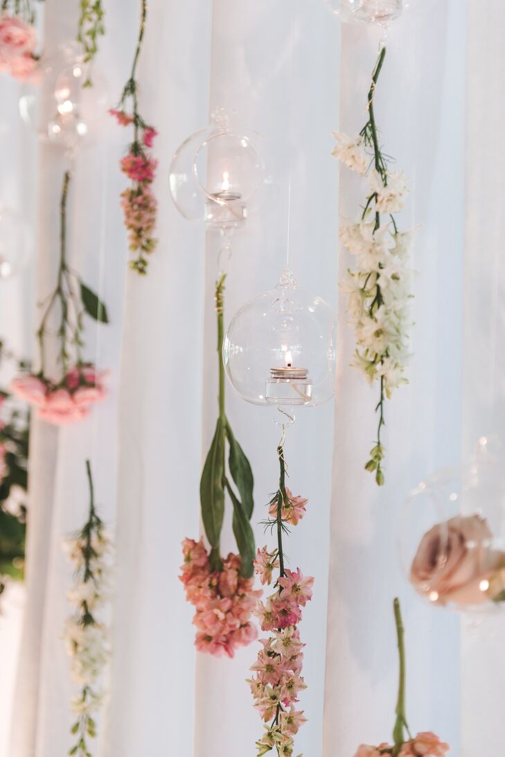 Hanging Flower Garlands and Orb Votives