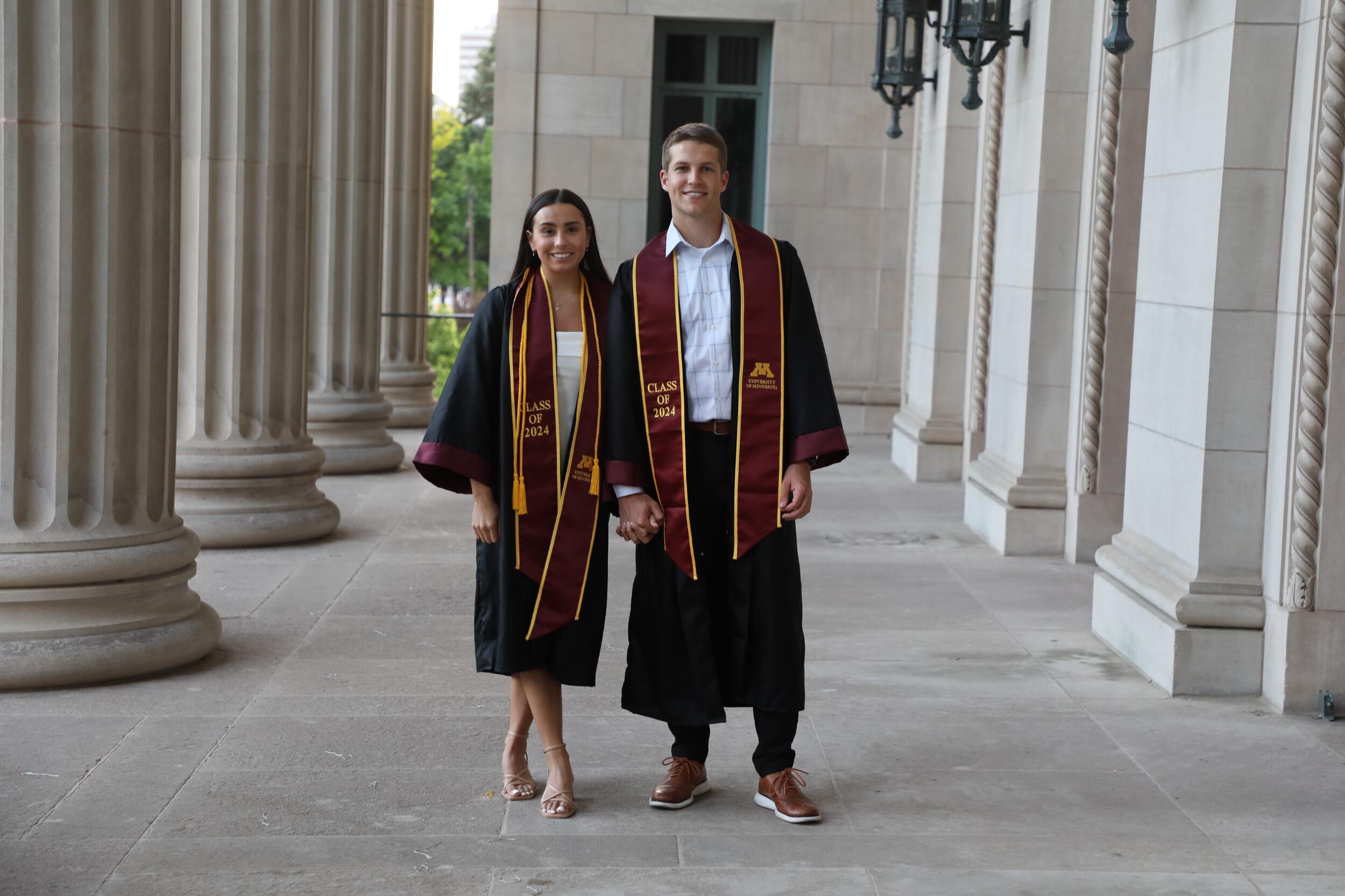 They graduated from the University of Minnesota. Jake went on to start a job in technology consulting at Deloitte and Kaele started physical therapy school.